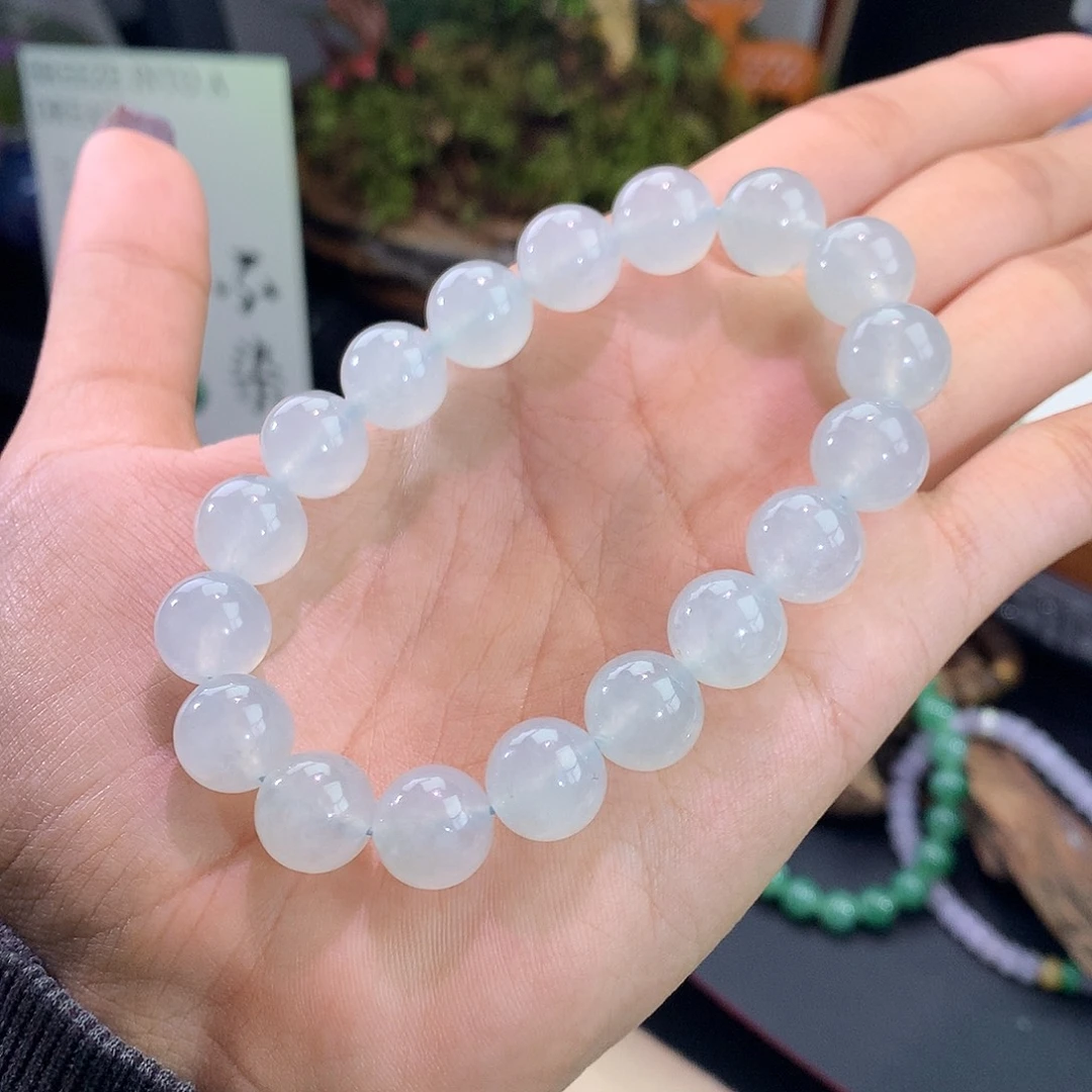翡翠未镶嵌手链冰晴水手串
