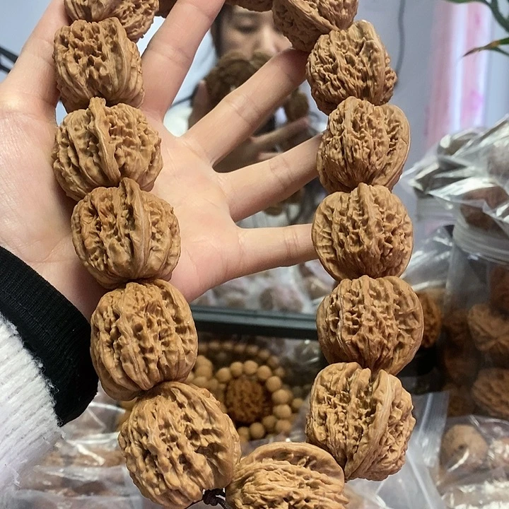 文玩核桃把件36.5四座楼手持油