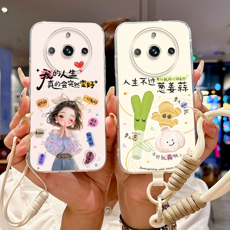 适用realme真我11pro+手机壳RMX3740透明壳防摔女新款男保护套潮