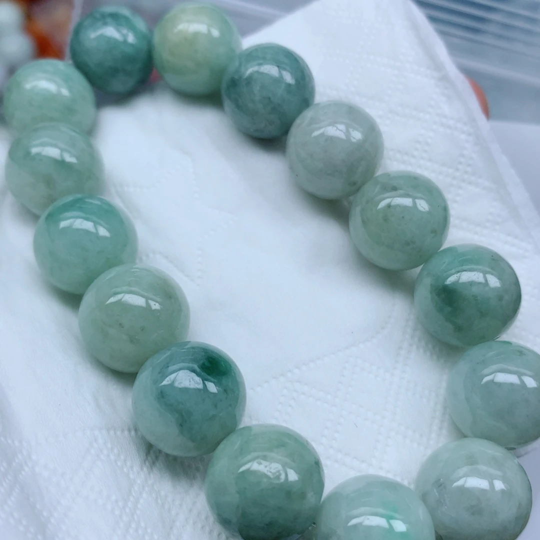 翡翠未镶嵌项链珠子批发