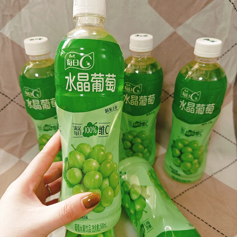 康师傅水晶葡萄500ml葡萄水果葡萄味果味果汁夏日饮品冰镇冷藏