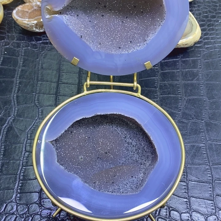 未镶嵌珠宝半成品紫晶紫软盆