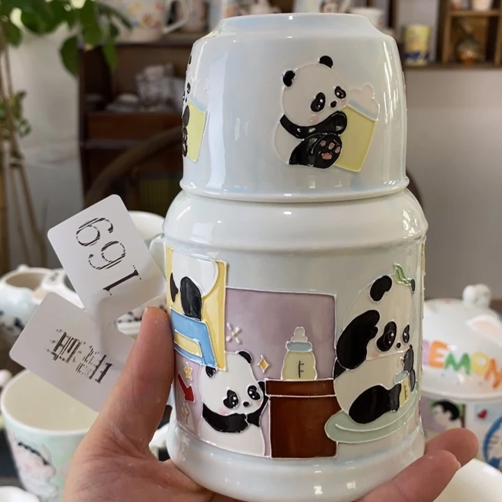 瓷片景德镇釉下彩手绘