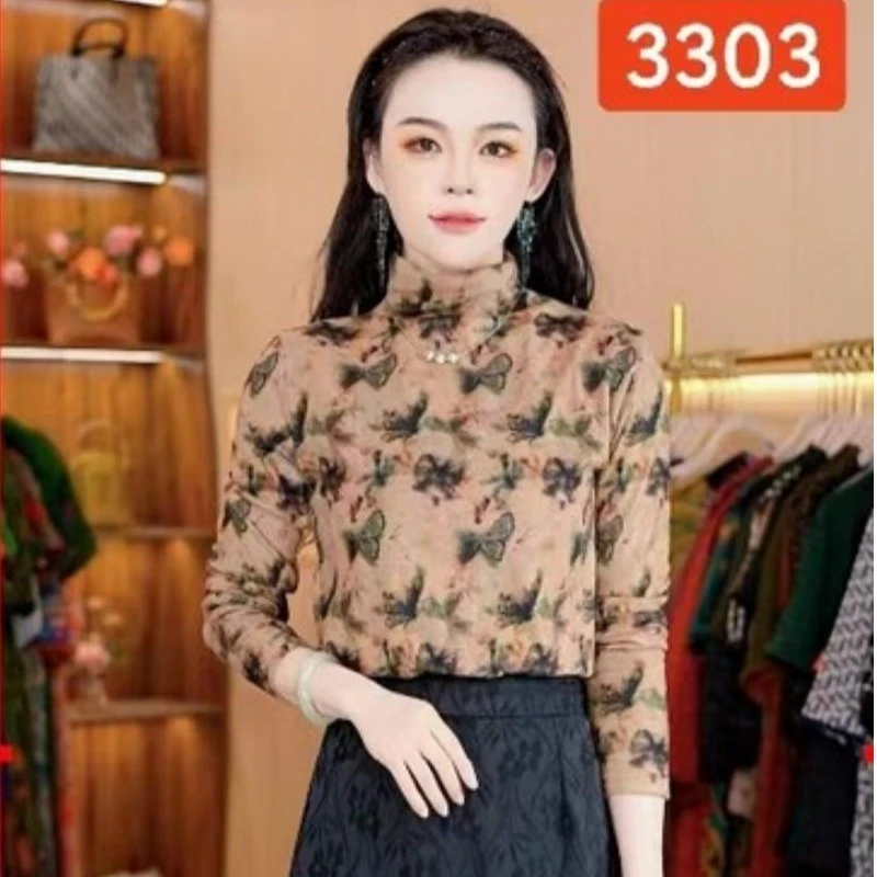 3303-33新款女士长袖小衫上衣