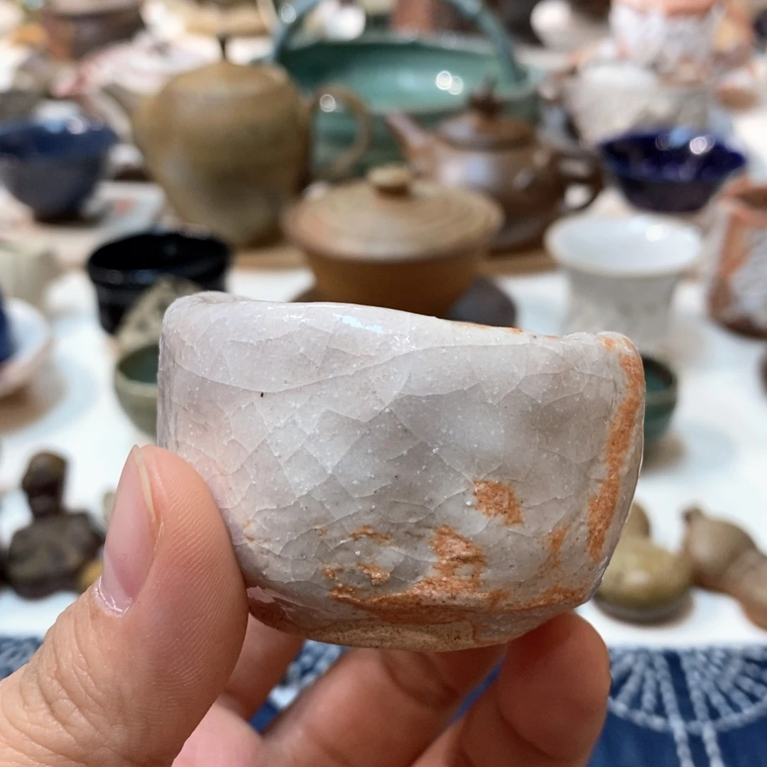柴烧侘寂粗陶茶具