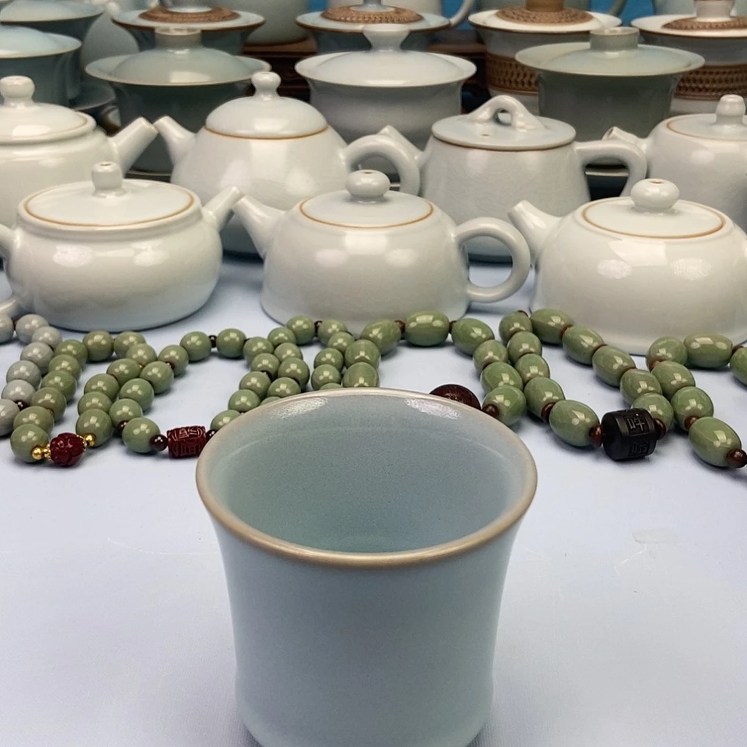 杯天青闻香杯原矿原釉原产地