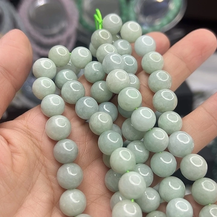 翡翠未镶嵌颈饰卡10翡翠项链
