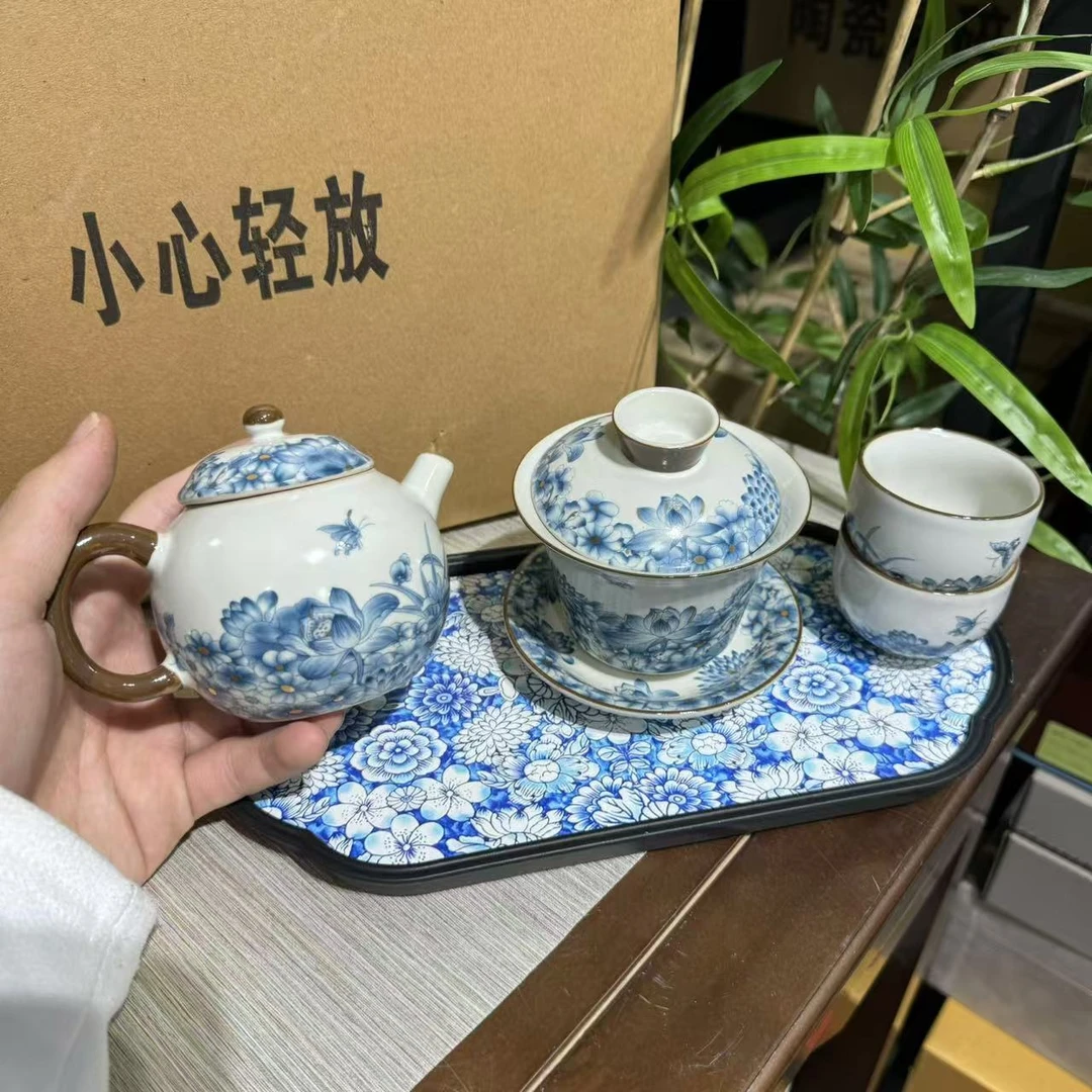 【中国邮政专属链接】汝窑蝶恋花套装 2506x2+2507+2508+3969