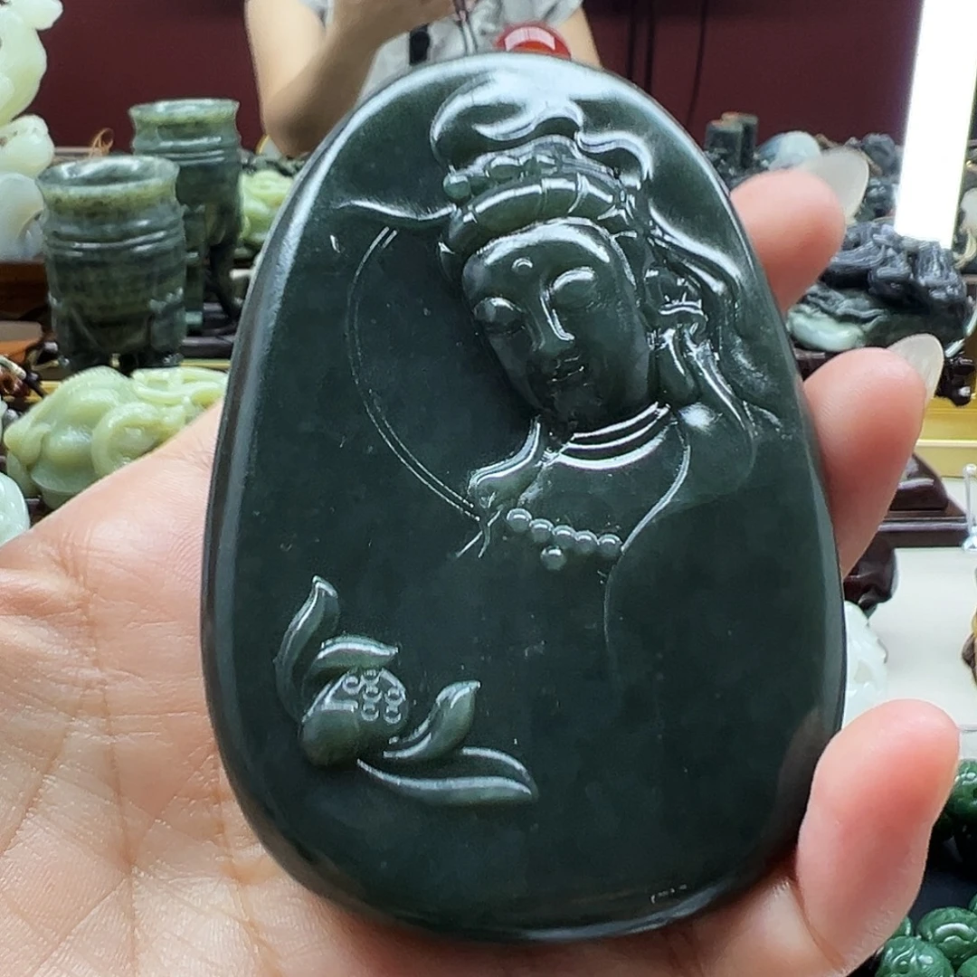 和田玉未镶嵌挂件