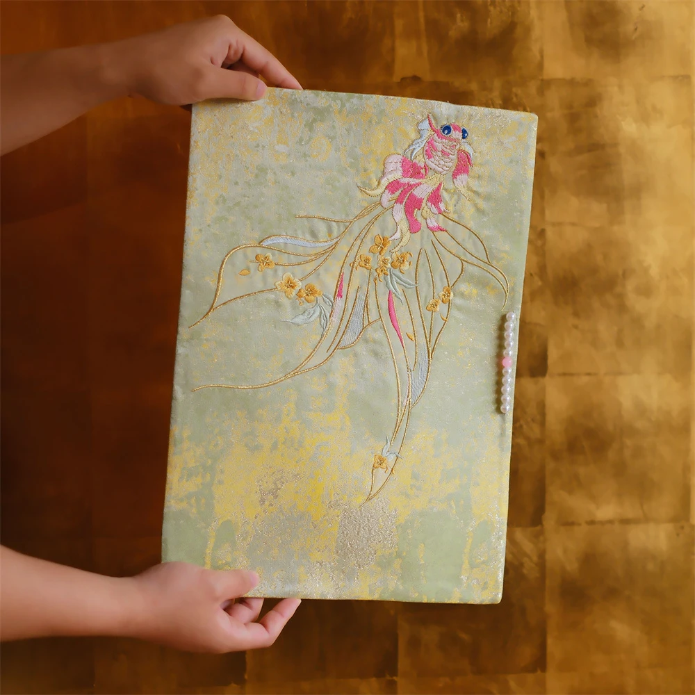 伴斤茶舍 问春风【鲲游北茗】绿色琉璃彩光缎茶席隔热泡茶垫40*28