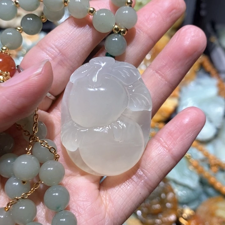 岫玉毛衣链未镶嵌