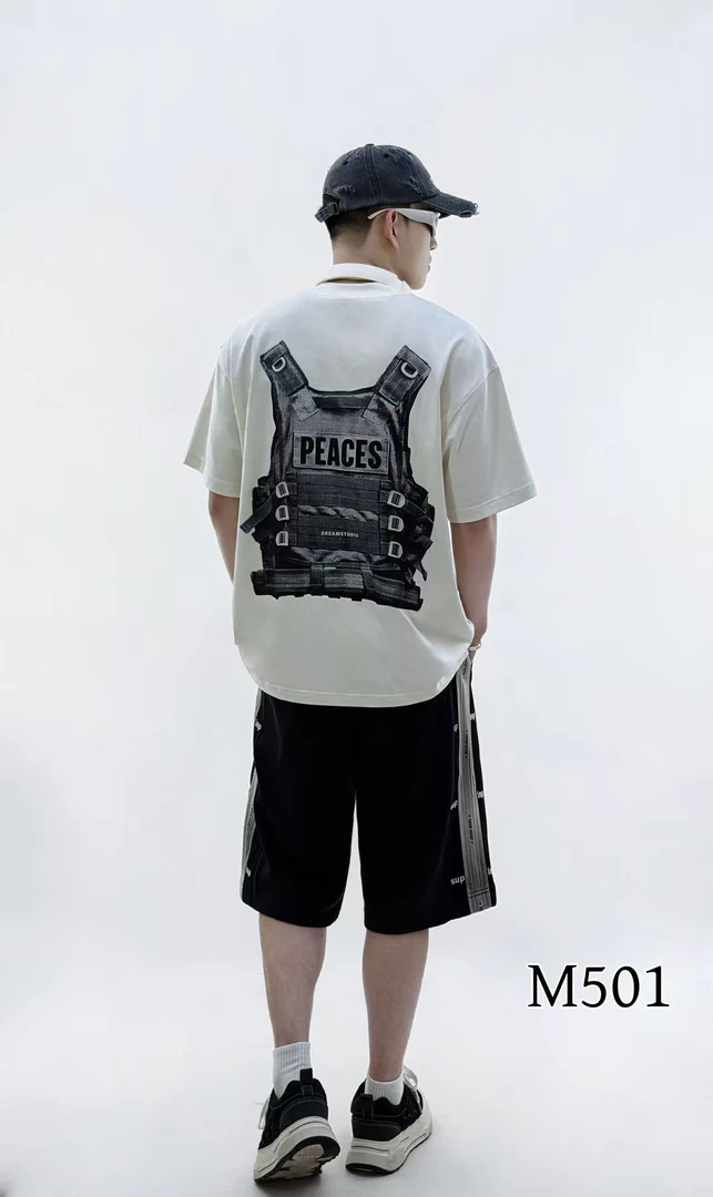 643-644-645 夏季男女重磅水洗潮流短袖T恤衫 TM501# G515