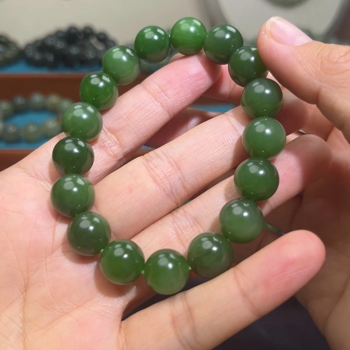 和田玉未镶嵌手链卡12