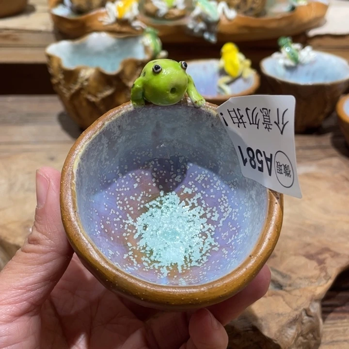 手工制作陶瓷茶具仿生茶杯