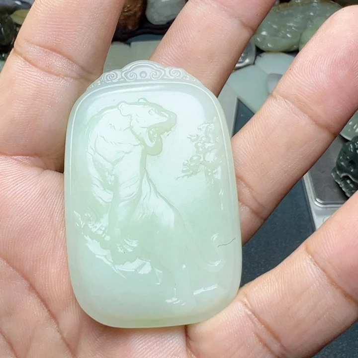 和田玉未镶嵌挂件用****4