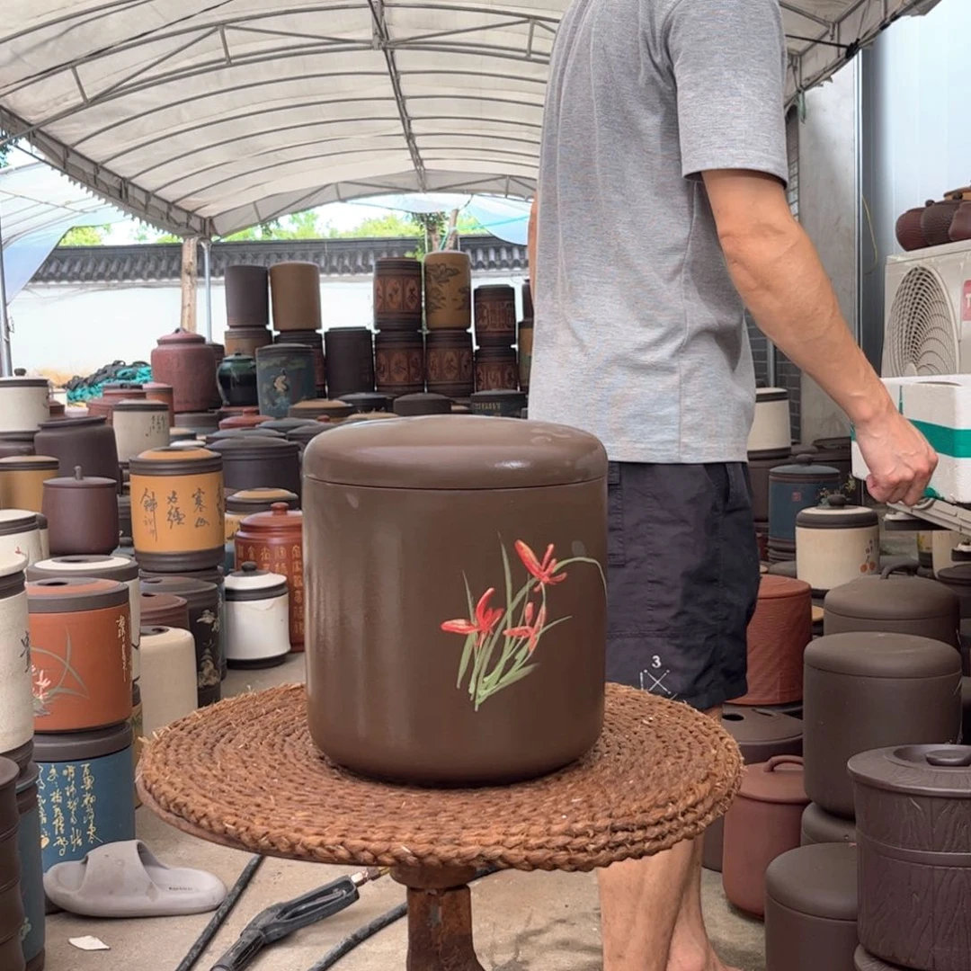 紫砂茶叶罐8 饼茶叶罐