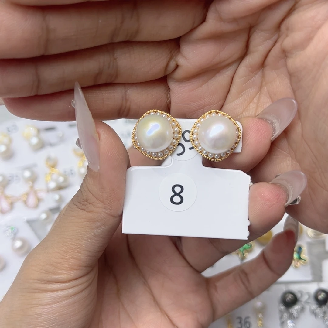 藏***由戒指淡水珍珠合金