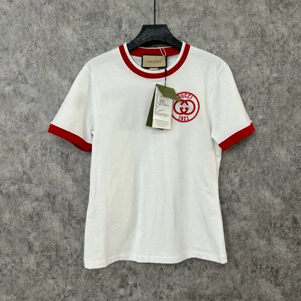 未使用 GUCCI/古驰 古驰白色双G半袖