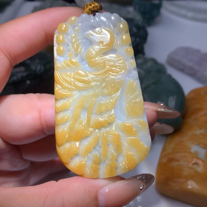 翡翠未镶嵌颈饰保真天然A货翡翠