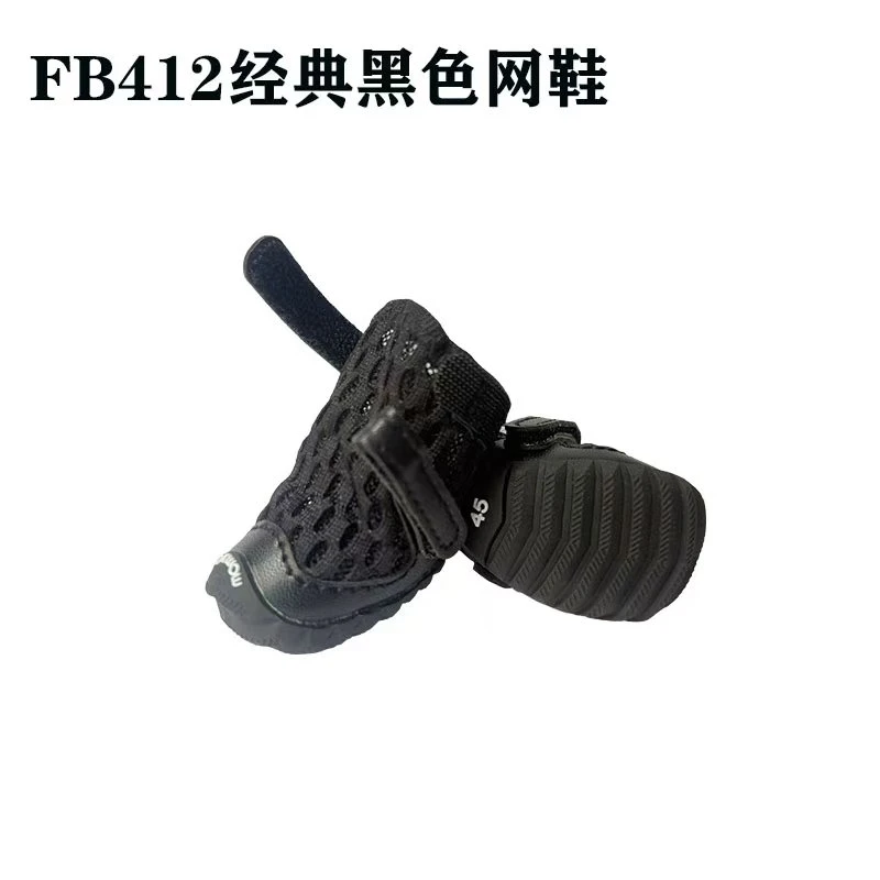 Fb412新款经典黑透气柔软 不易掉宠物鞋春夏秋透气舒适休闲鞋网眼