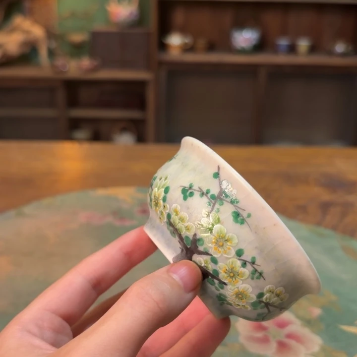 柴烧纯手工手绘陶瓷