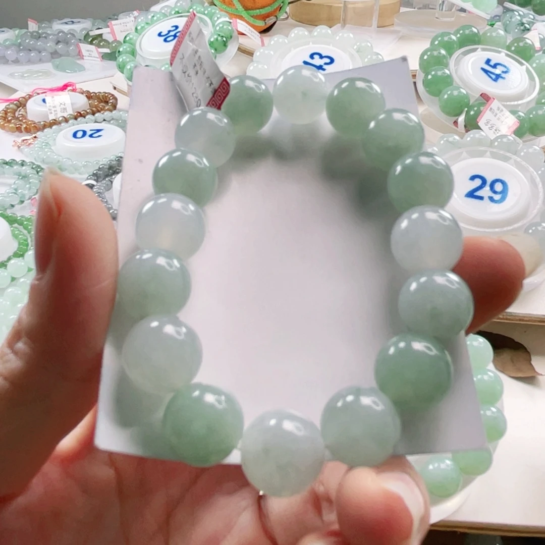 翡翠未镶嵌手链手串12+