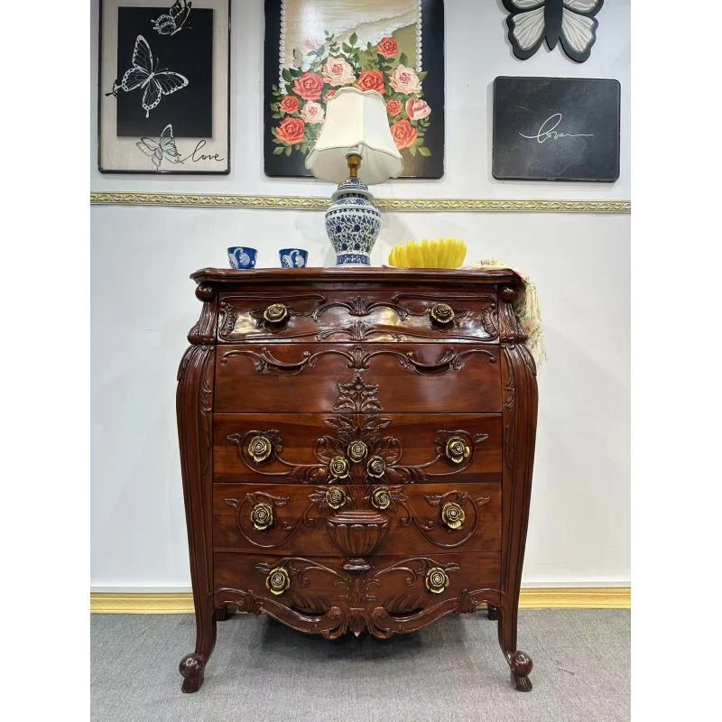 194五斗柜1050*500*1230 美式客厅抽屉式收纳柜柜子