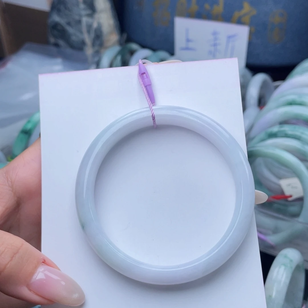 翡翠未镶嵌手镯59圈