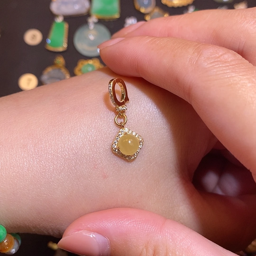 ❥***℡翡翠银S925镶嵌颈饰