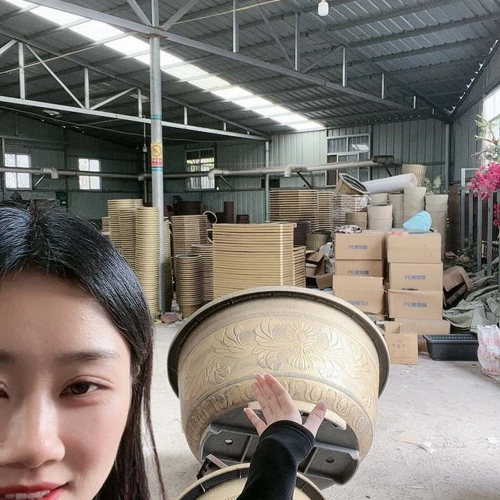 圆形120花盆2个有孔