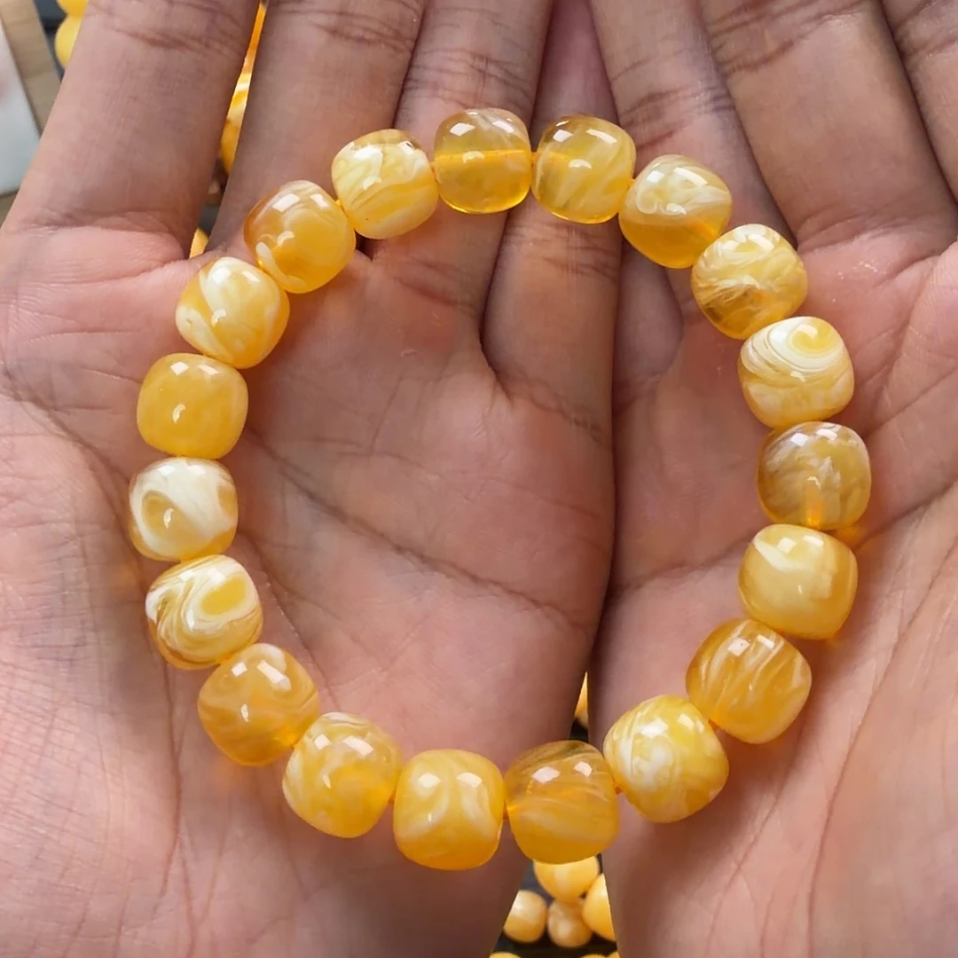 琥珀未镶嵌珠宝奇石12mm同料