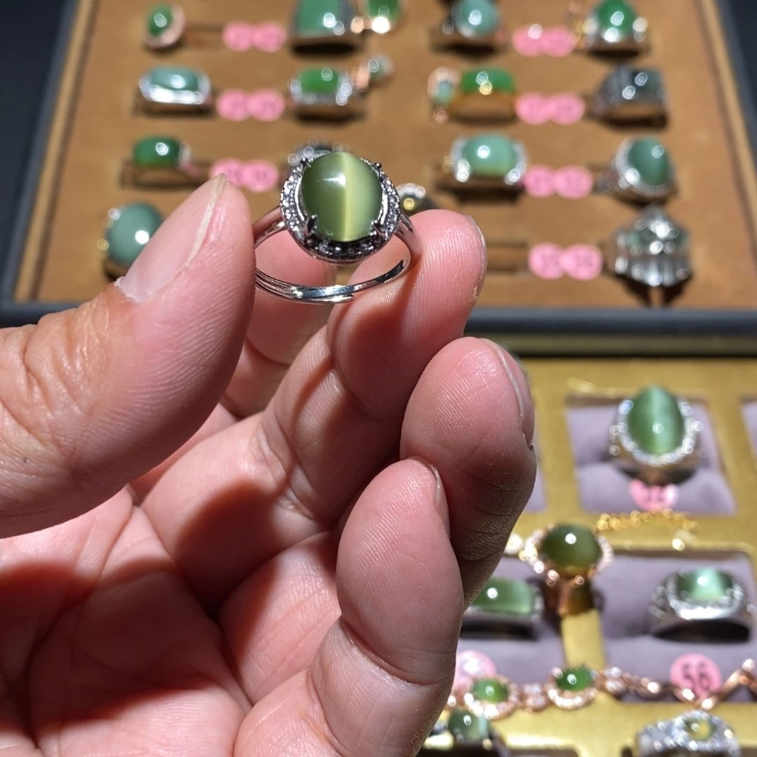 和田玉（碧玉）戒指未镶嵌德****姐