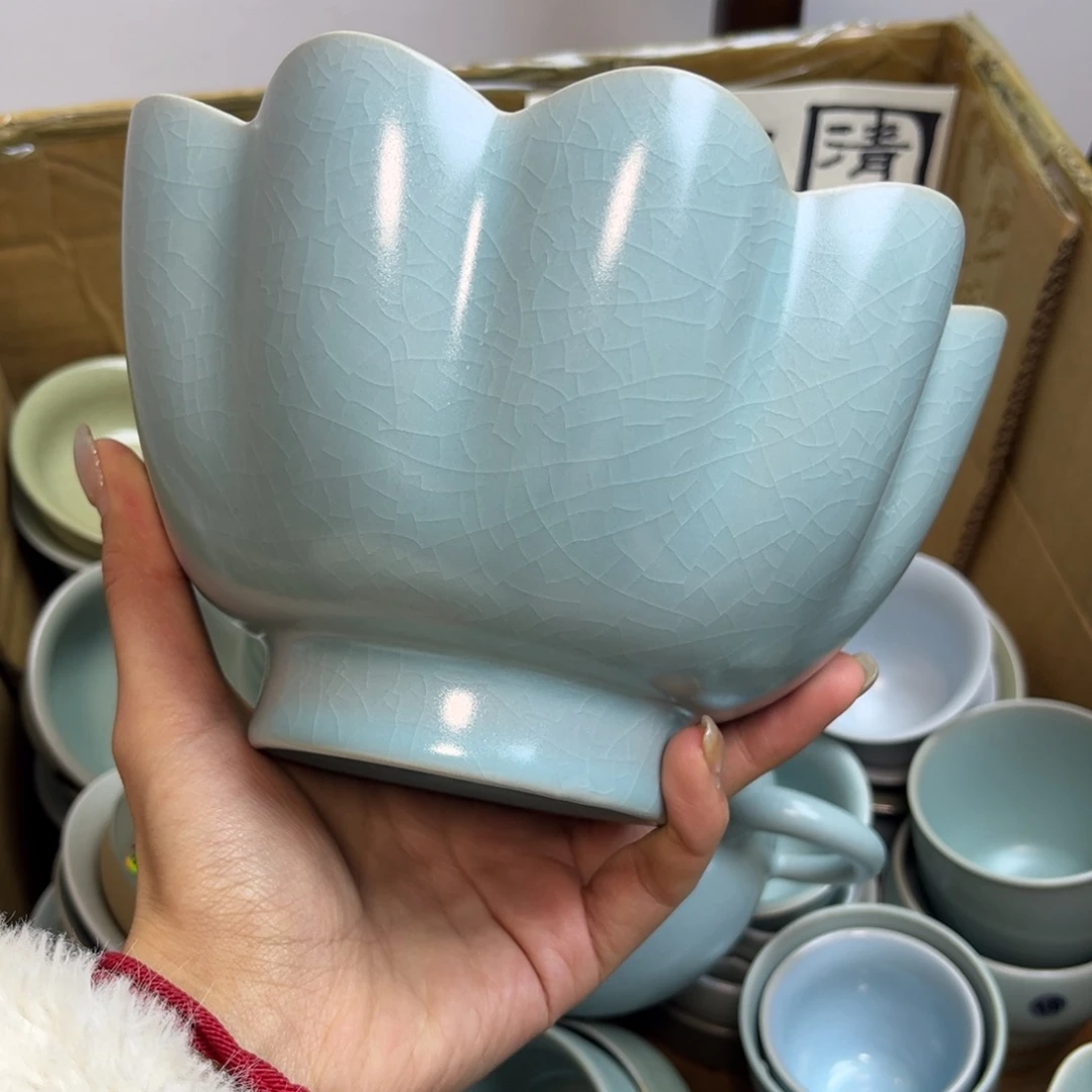 摆件陶微瑕有缩釉介意不要拍