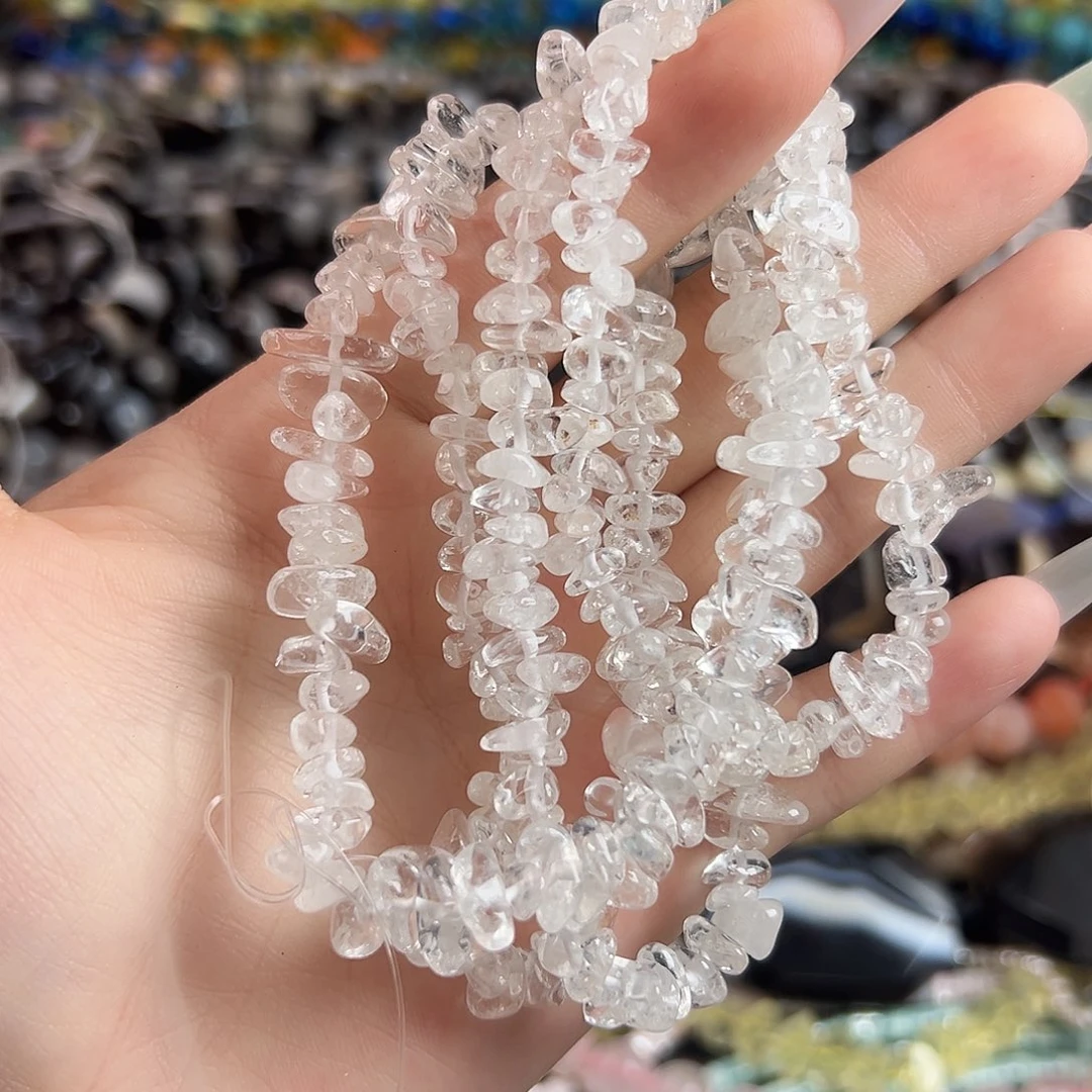 未镶嵌玛瑙/玉髓珠宝半成品A296 天然白水晶碎石