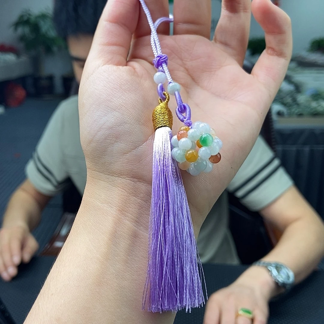 翡翠未镶嵌颈饰车挂 颜色多样性发拍一发一