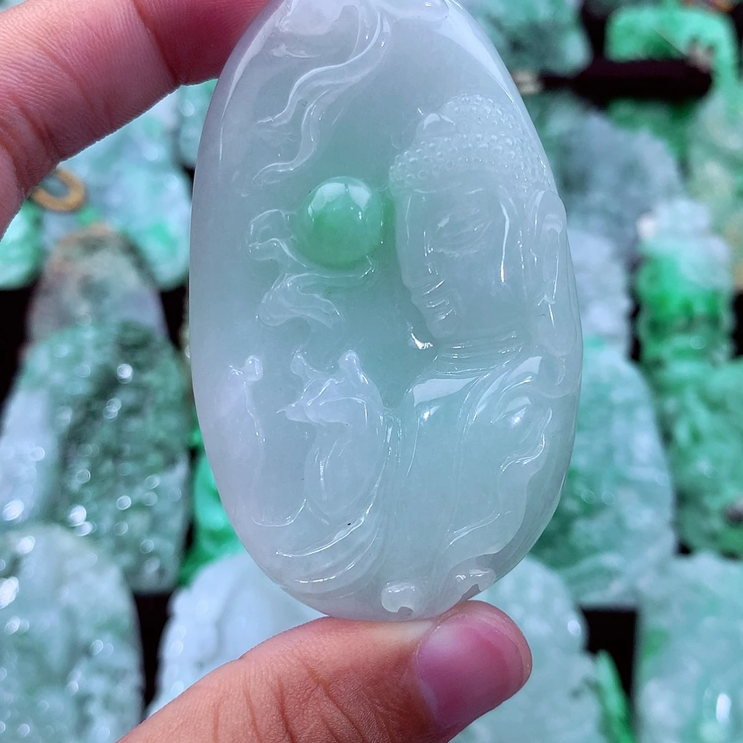翡翠未镶嵌吊坠(不含链)