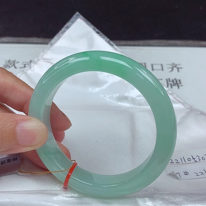 翡翠未镶嵌手镯57圈3077