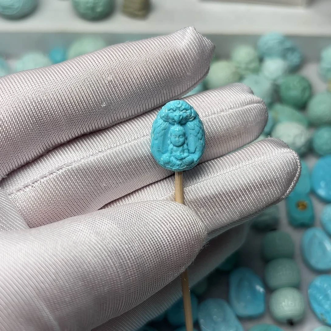 绿松石珠宝半成品未镶嵌