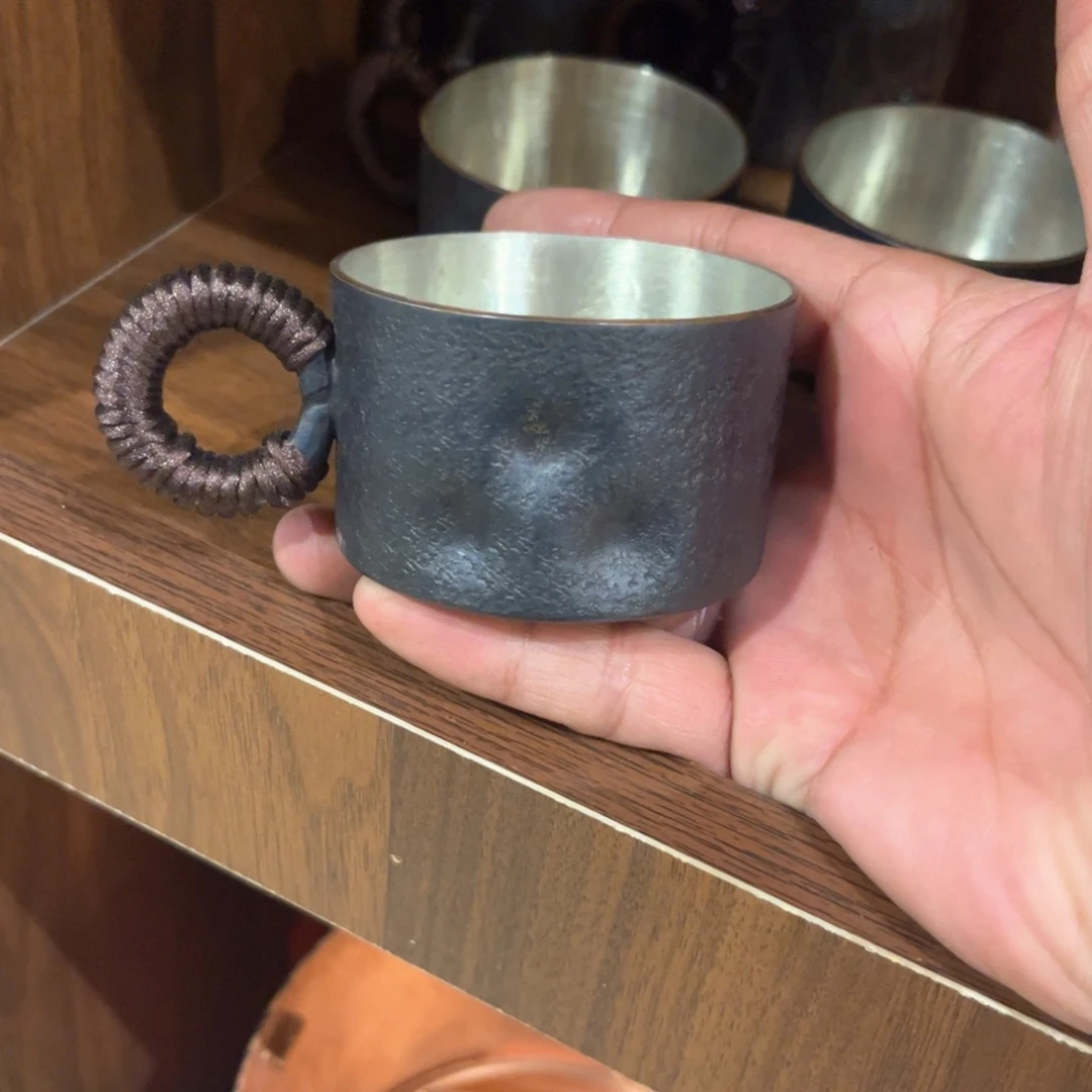 复古挂锡杯手工锻打工艺