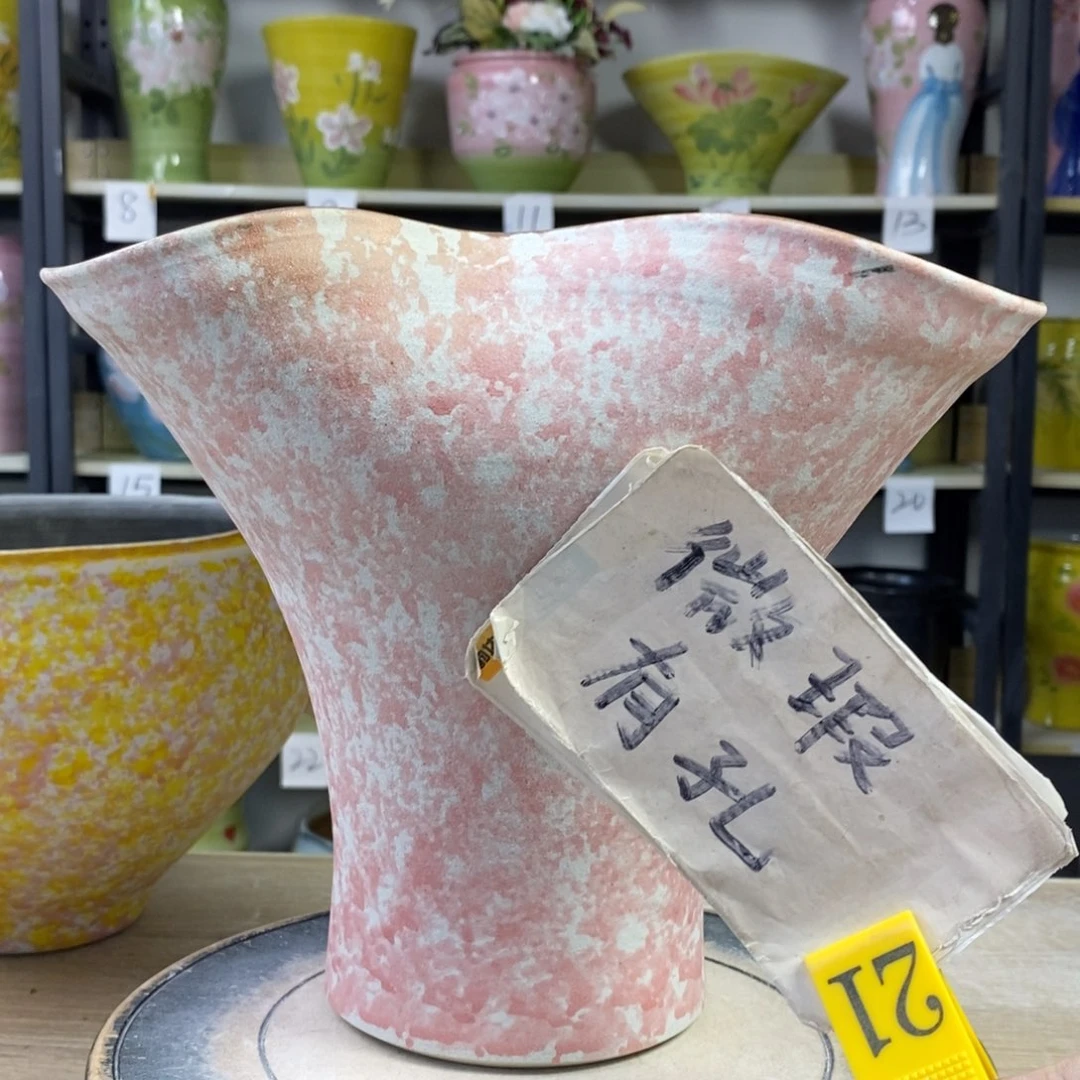 景德镇手工手绘陶瓷花盆