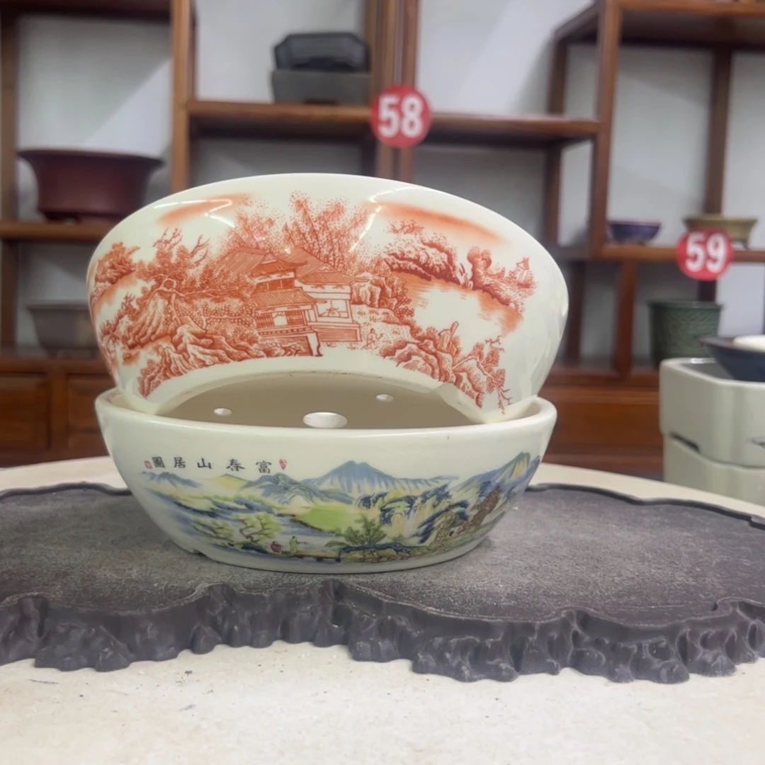 紫砂花盆瑕疵5-16。。。