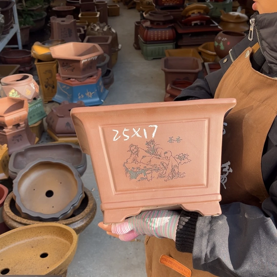 紫砂花盆盆景艺术