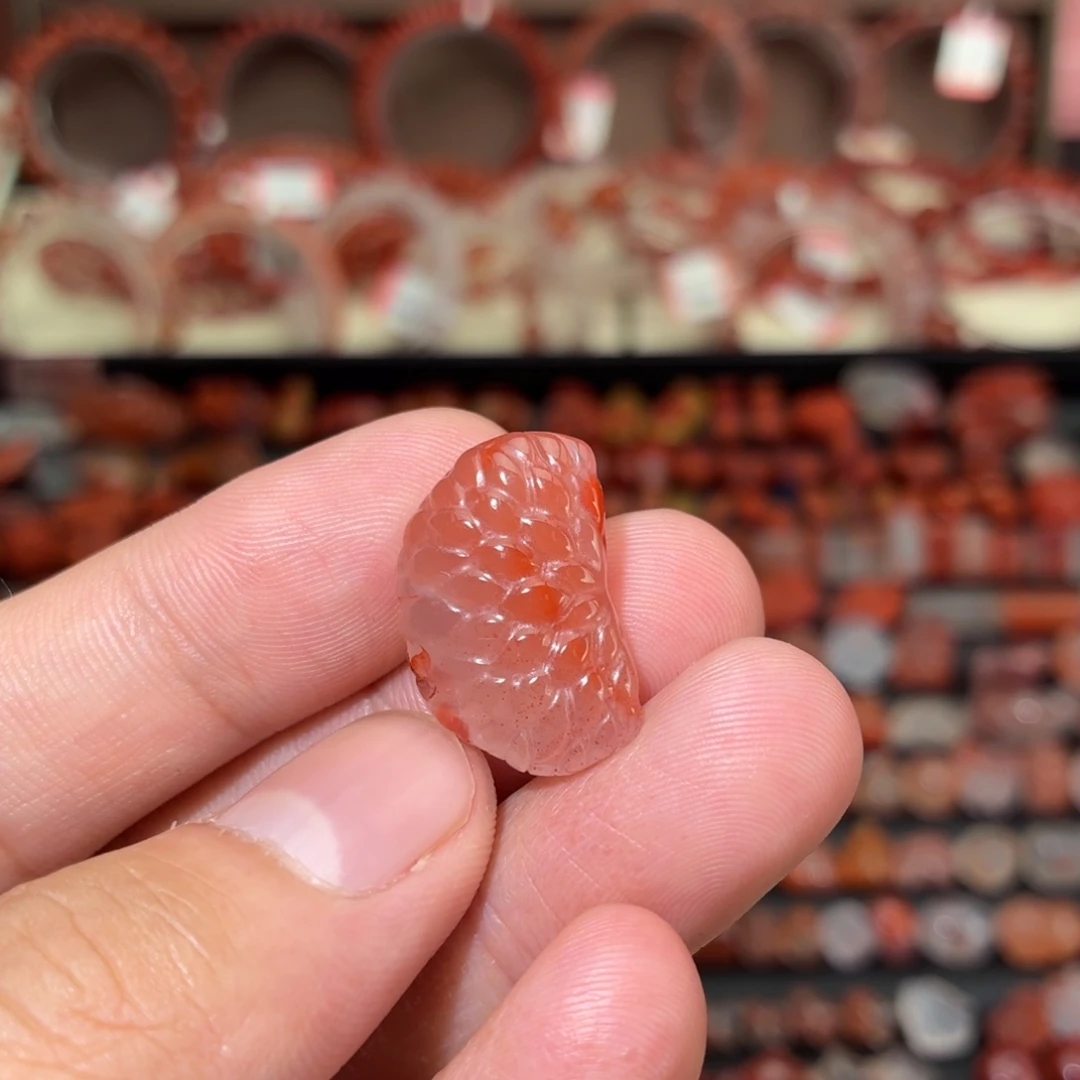 南红玛瑙未镶嵌颈饰橘子瓣1