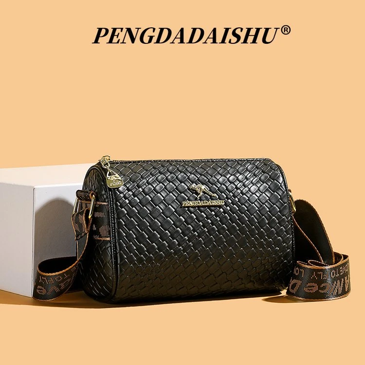 秋冬季新款时尚大容量单肩斜挎包8121黑色