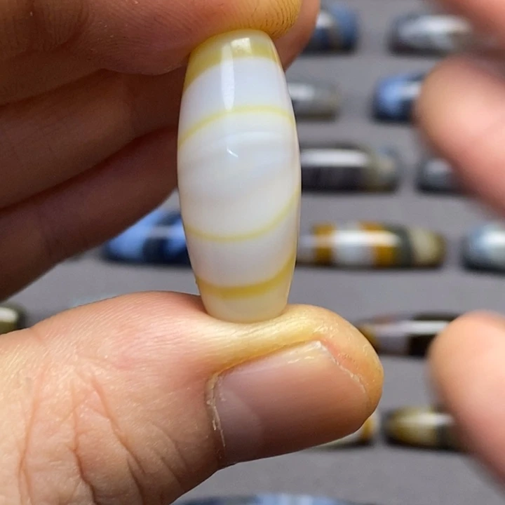 *****玛瑙/玉髓合金藏风蓝沁海浪花