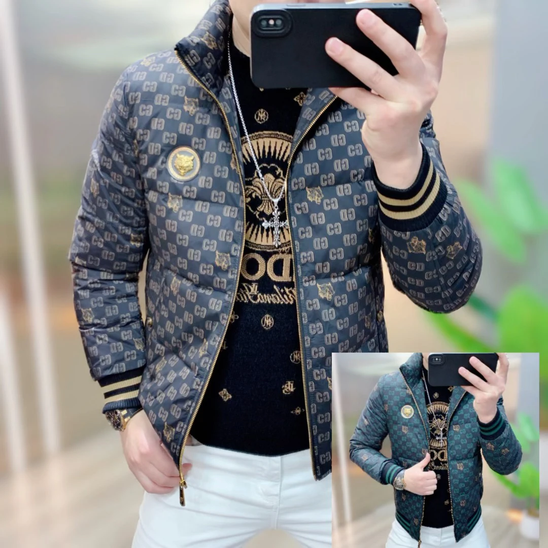 阿凯严选-欧货冬季新款男士立领修身90白鸭绒羽绒服时尚外套