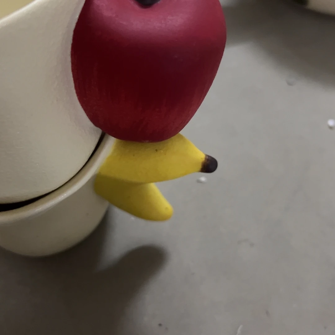 搪瓷正品香蕉苹果杯一对
