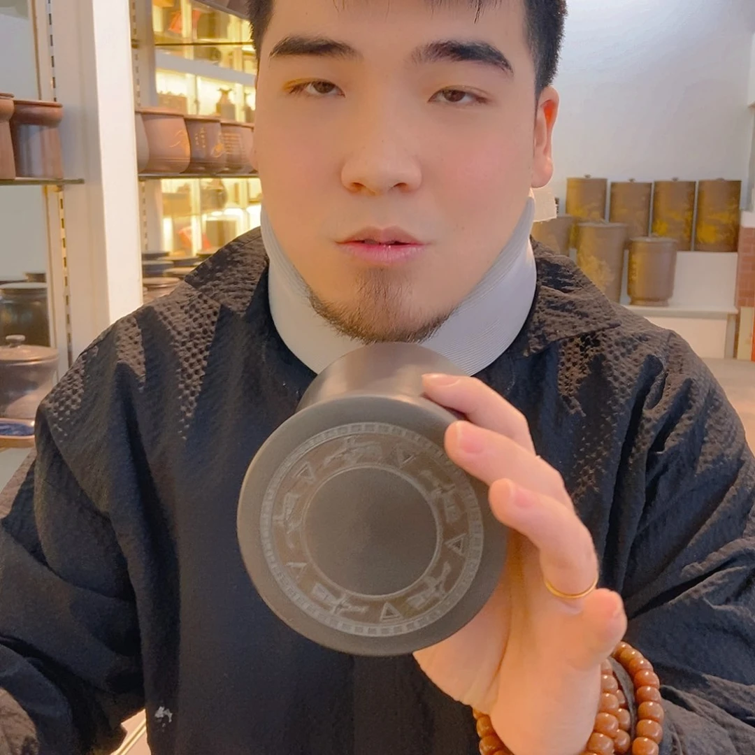 原矿泥坭兴陶茶叶罐二两