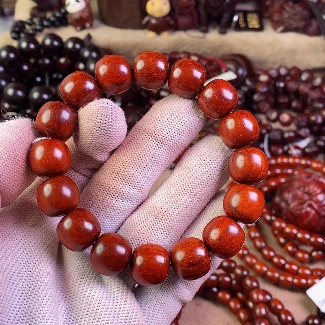 小叶紫檀手串/手链李*兵无胶无蜡14老型