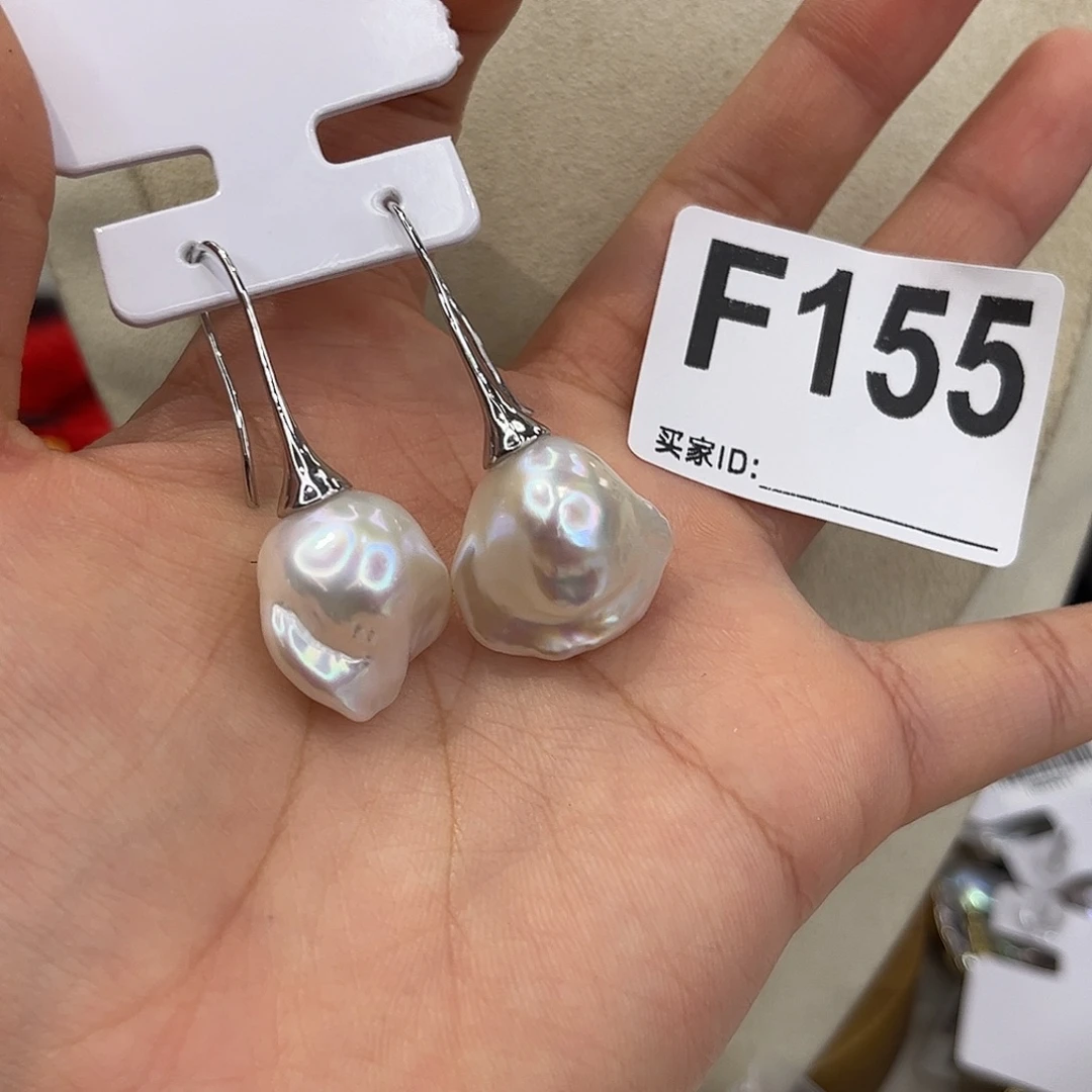 淡水珍珠耳饰合金